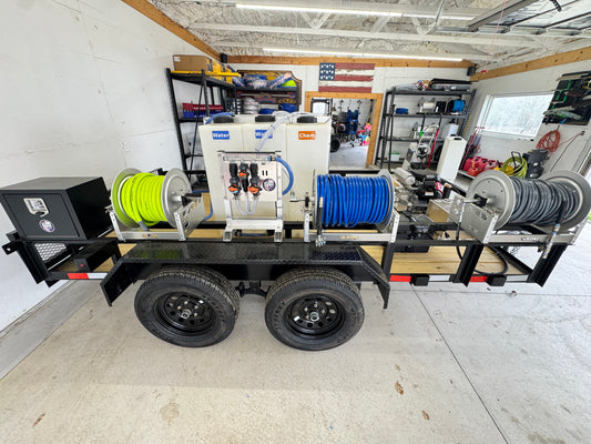 AWS - Pro Trailer | 6'x12' Tandem Axle Turnkey Pressure Washing & Soft Washing Trailer