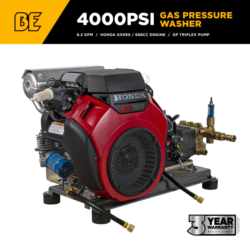 4,000 PSI 8.2 GPM Cold Water Gas Pressure Washer