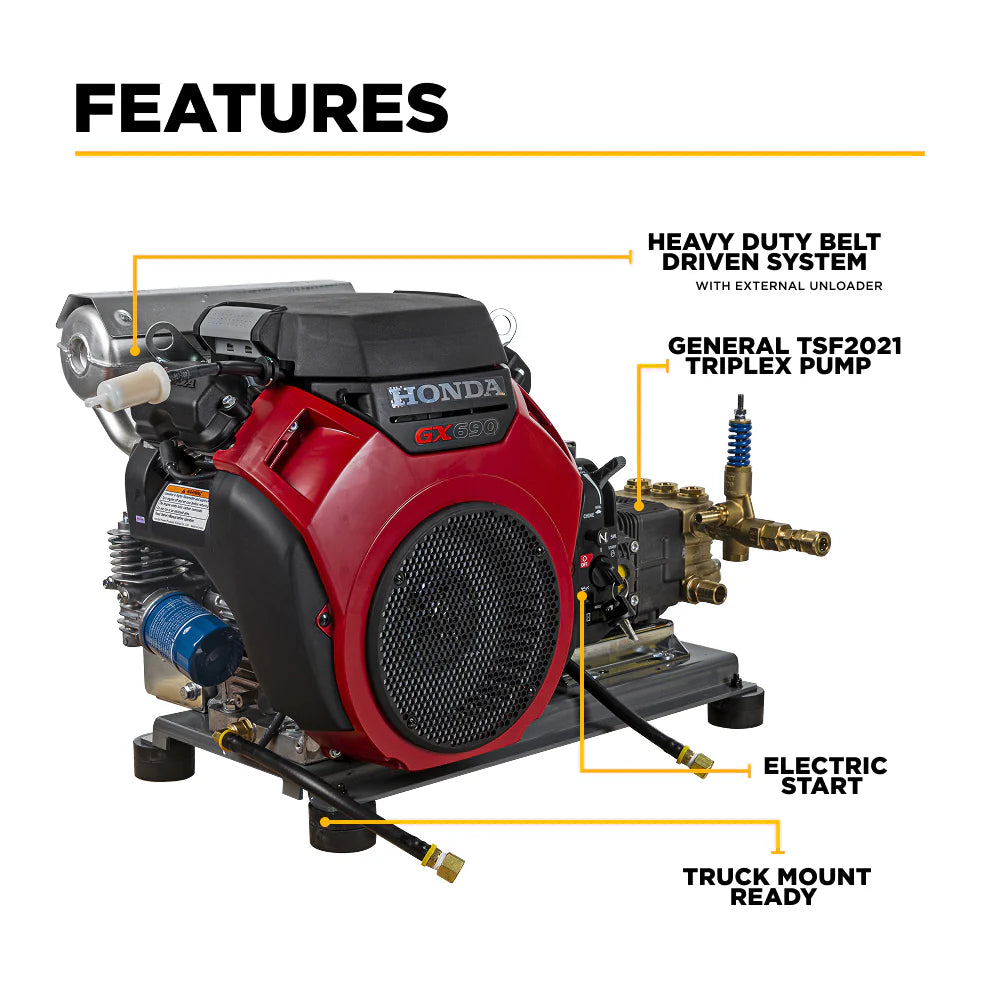4,000 PSI 8.2 GPM Cold Water Gas Pressure Washer