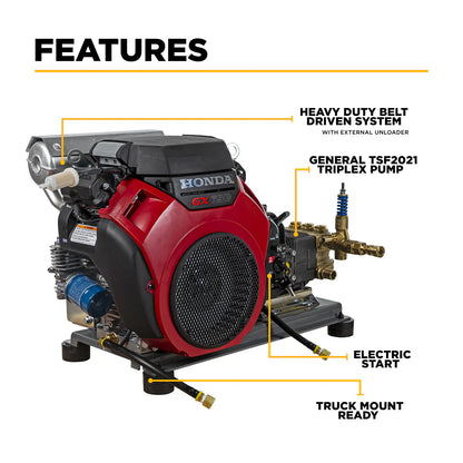 4,000 PSI 8.2 GPM Cold Water Gas Pressure Washer