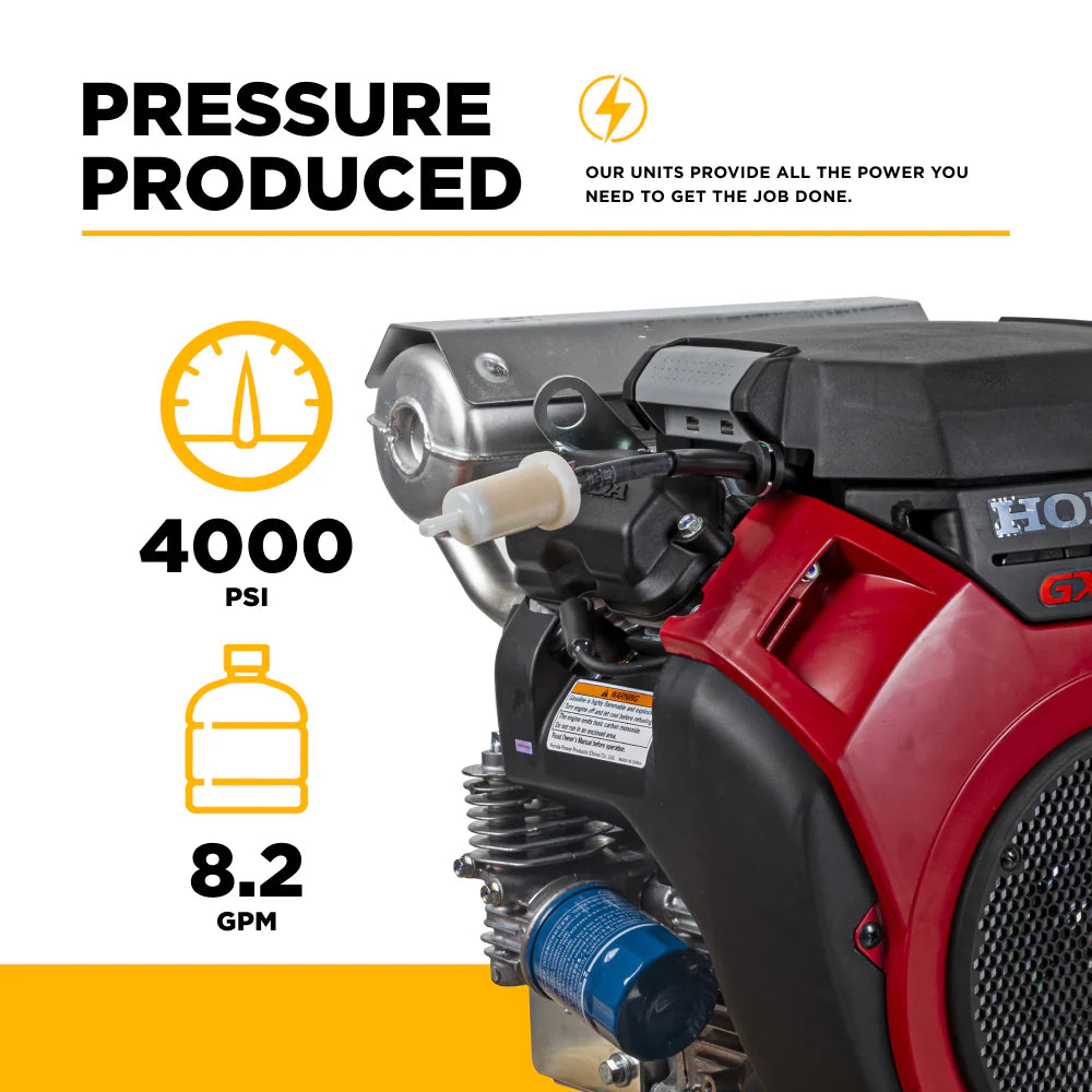 4,000 PSI 8.2 GPM Cold Water Gas Pressure Washer