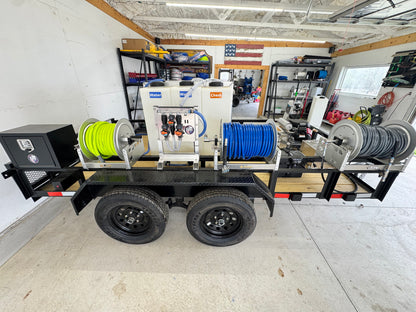AWS - Pro Trailer | 6'x12' Tandem Axle Turnkey Pressure Washing & Soft Washing Trailer