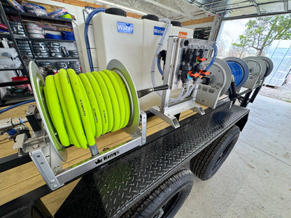 AWS - Pro Trailer | 6'x12' Tandem Axle Turnkey Pressure Washing & Soft Washing Trailer