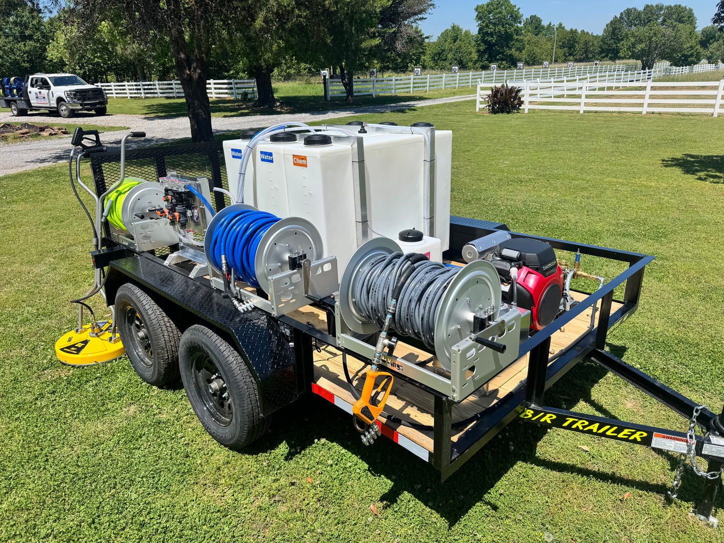AWS - Pro Trailer | 6'x10' Tandem Axle Turnkey Pressure Washing & Soft Washing Trailer