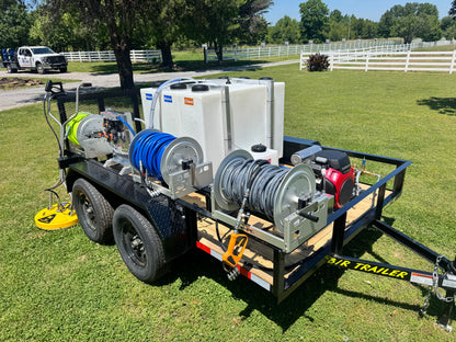 AWS - Pro Trailer | 6'x10' Tandem Axle Turnkey Pressure Washing & Soft Washing Trailer