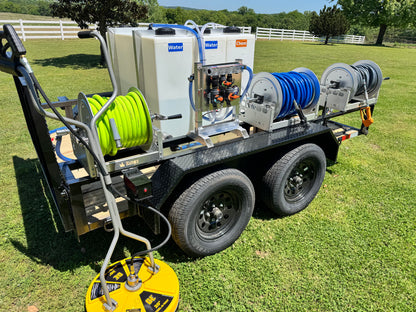 AWS - Pro Trailer | 6'x10' Tandem Axle Turnkey Pressure Washing & Soft Washing Trailer