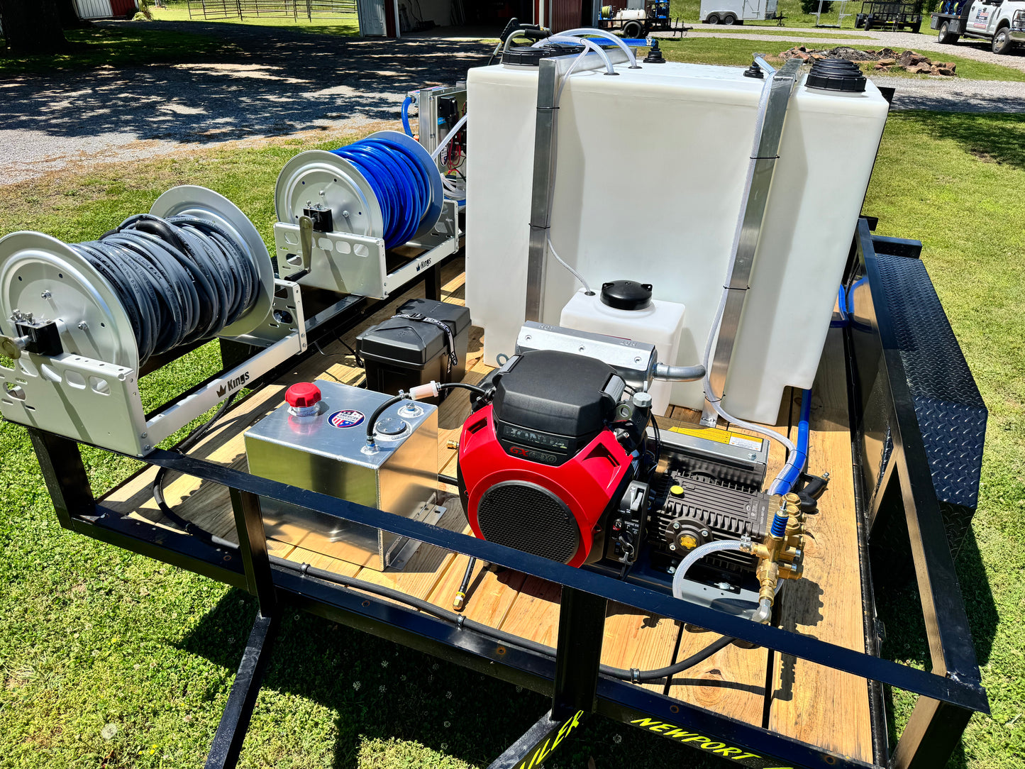 AWS - Pro Trailer | 6'x10' Tandem Axle Turnkey Pressure Washing & Soft Washing Trailer