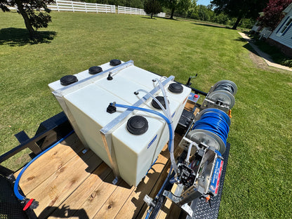 AWS - Pro Trailer | 6'x10' Tandem Axle Turnkey Pressure Washing & Soft Washing Trailer