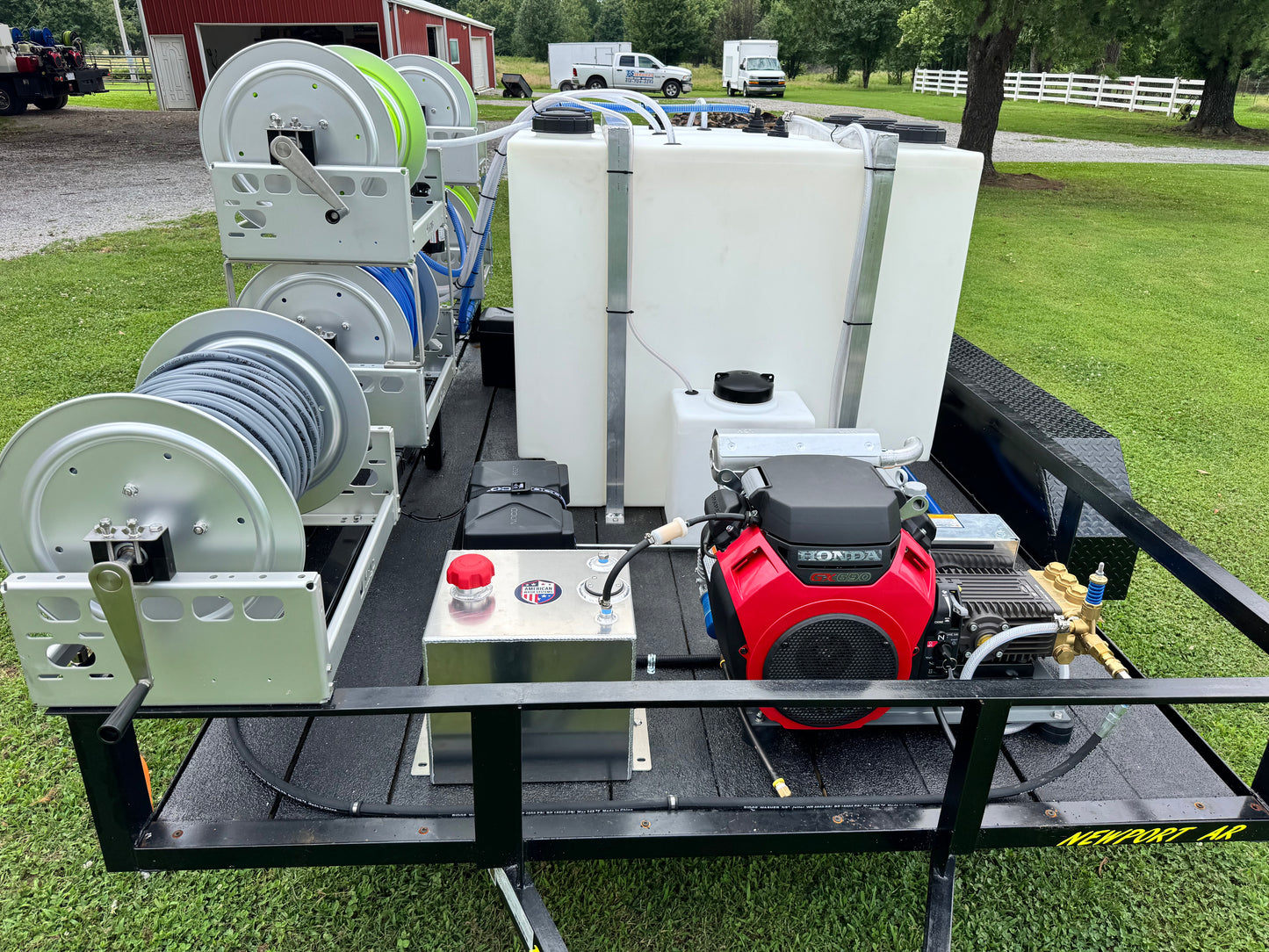 AWS - ULTRA Trailer | 6'x10' Tandem Axle Turnkey Pressure Washing & Soft Washing Trailer (Copy)