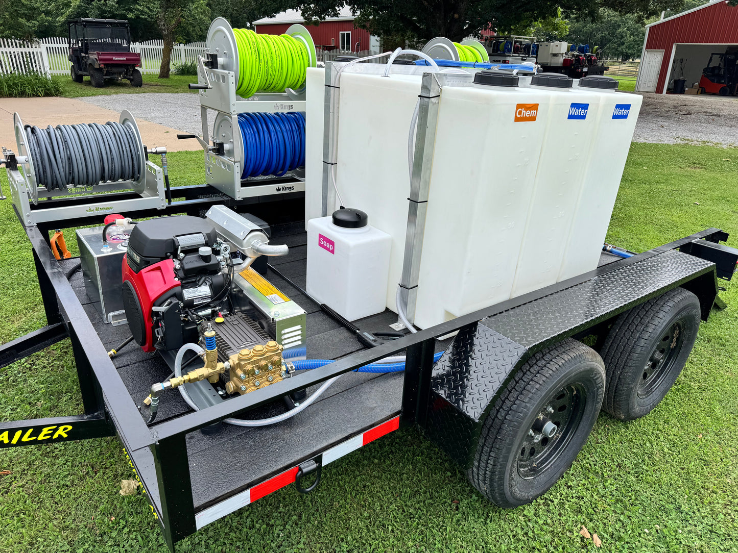AWS - ULTRA Trailer | 6'x10' Tandem Axle Turnkey Pressure Washing & Soft Washing Trailer (Copy)