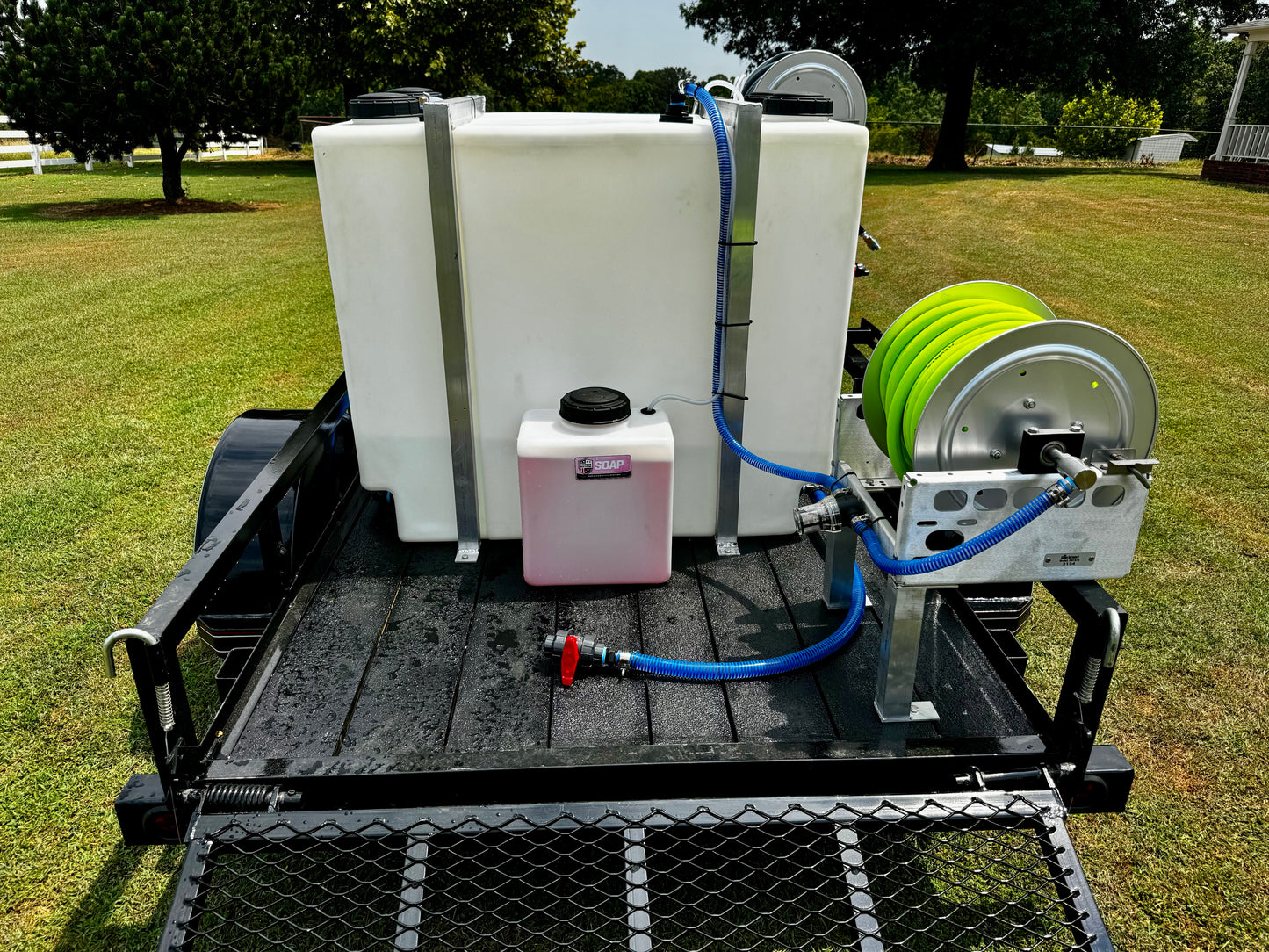 AWS - Mini Trailer | 5'x8' Single Axle Turnkey Pressure Washing & Soft Washing Trailer