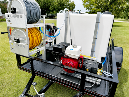 AWS - Mini Trailer | 5'x8' Single Axle Turnkey Pressure Washing & Soft Washing Trailer