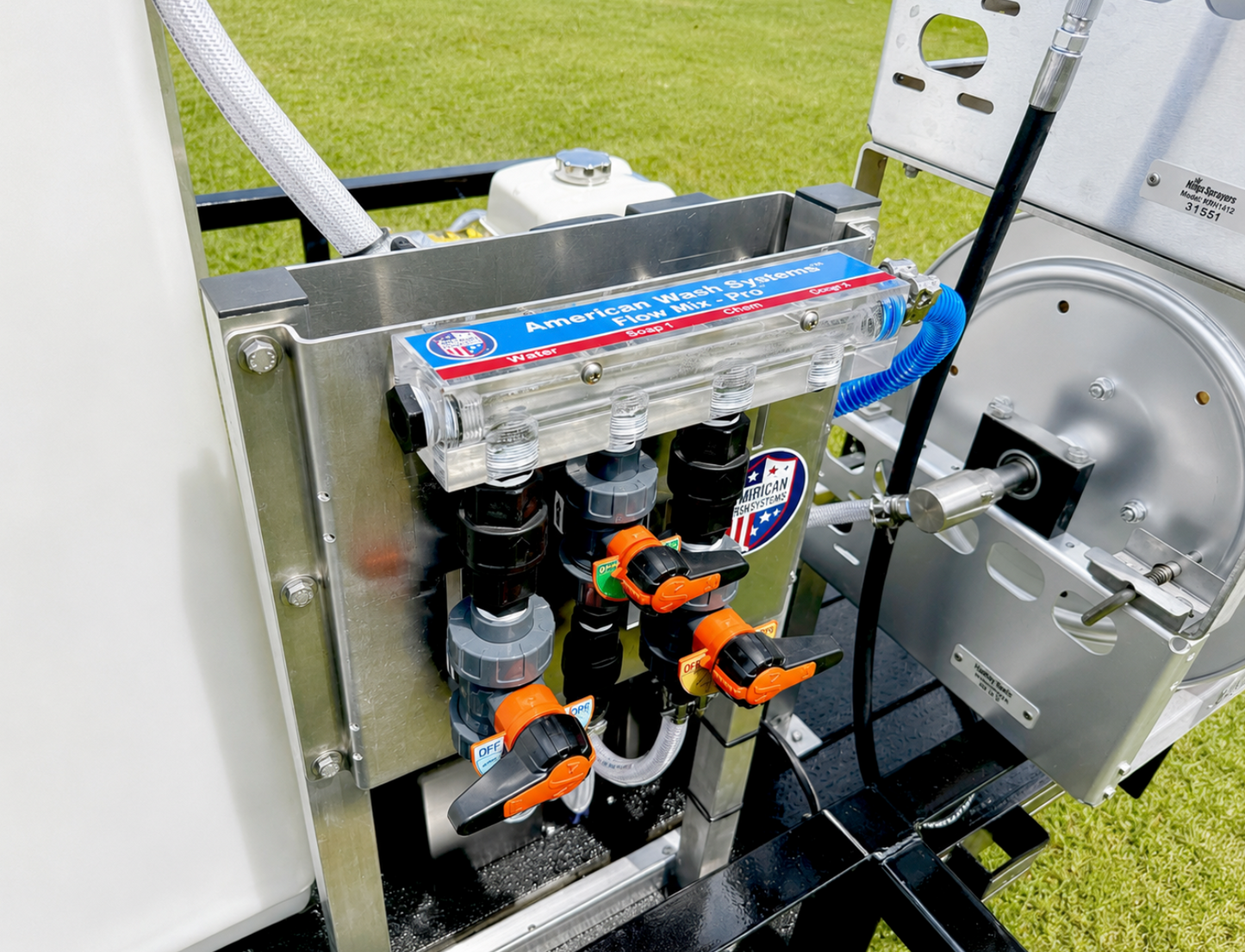 AWS - Mini Trailer | 5'x8' Single Axle Turnkey Pressure Washing & Soft Washing Trailer