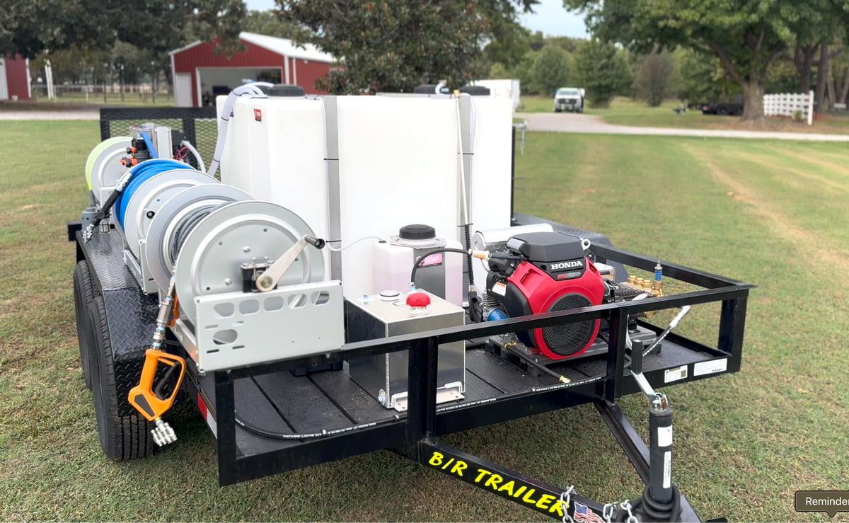 AWS - Pro Trailer | 6'x10' Tandem Axle Turnkey Pressure Washing & Soft Washing Trailer