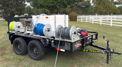 AWS - Pro Trailer | 6'x10' Tandem Axle Turnkey Pressure Washing & Soft Washing Trailer